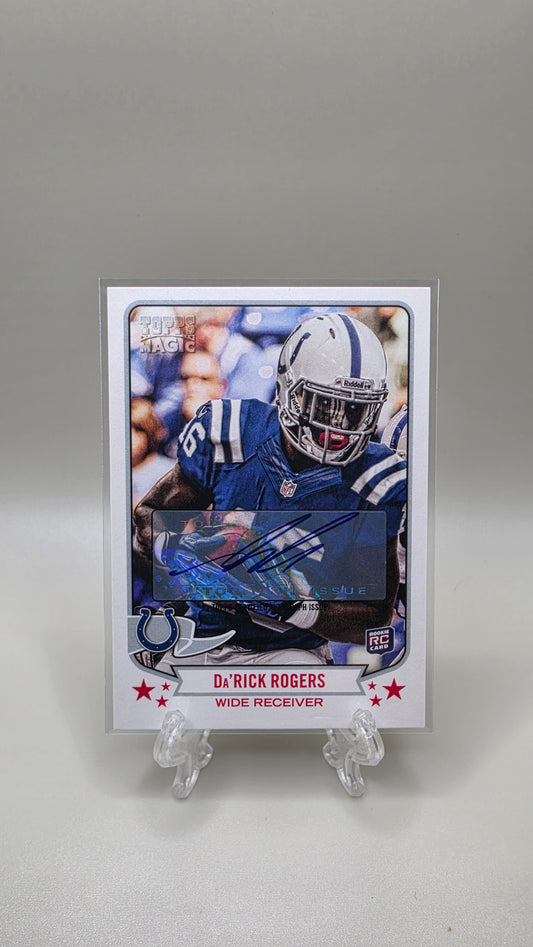2013 Topps Magic Da'Rick Rogers Rookie Auto Card #192