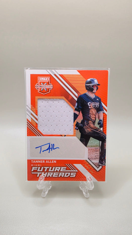 2021 Panini Elite Extra Edition Tanner Allen Future Threads RP Auto #/99 Card # FTS-TA