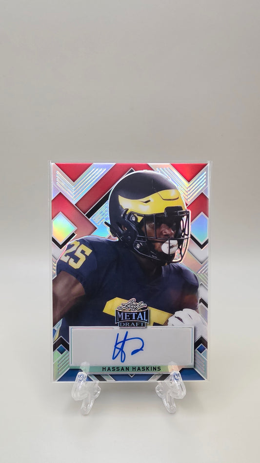 2022 Leaf Metal Hassan Haskins Variation Auto /10 #PA-HH1
