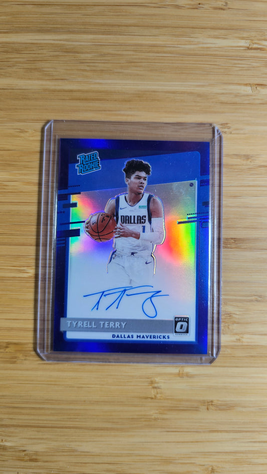 2020 Optic Tyrell Terry Rated Rookie Autograph Card No.181