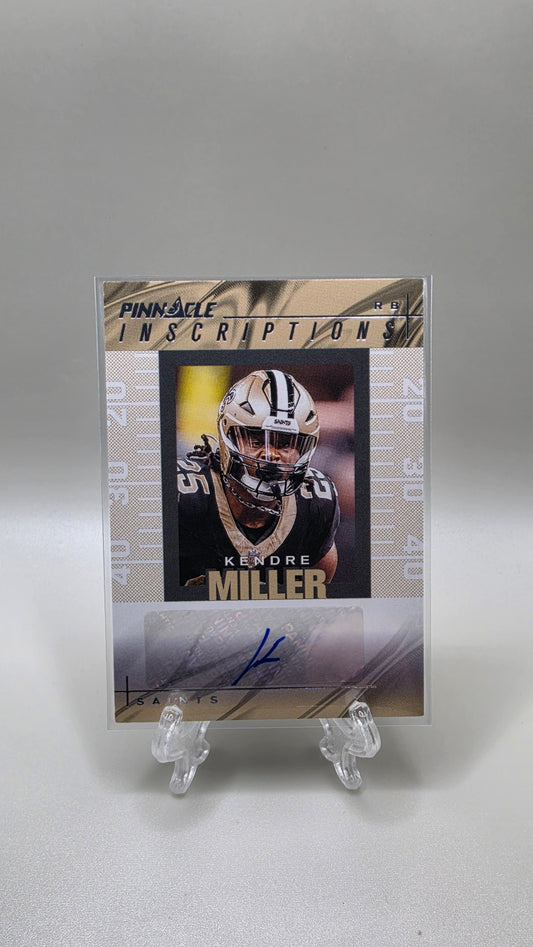 2024 Panini Encore Pinnacle Inscriptions Kendre Miller Auto #/99 Card #PI-KMR