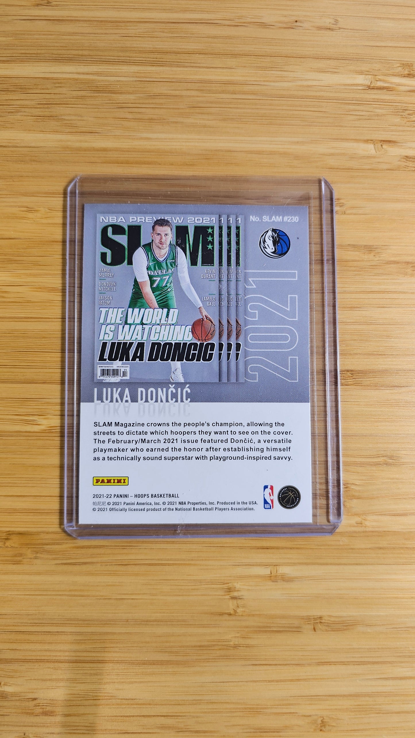 21-22 Luka Doncic Panini NBA Hoops SLAM #230