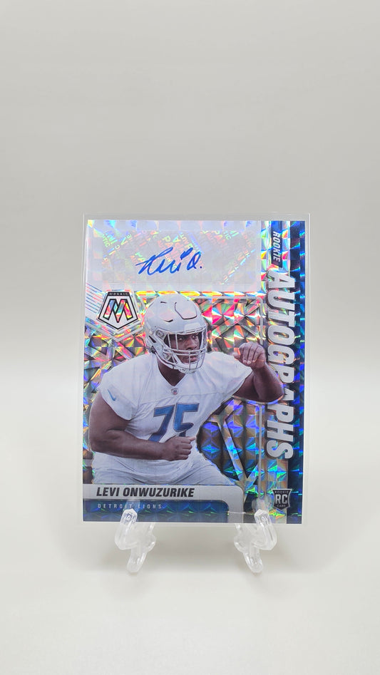 2021 Panini Mosiac Levi Onwuzurike Rookie Autographs Card # RA-100