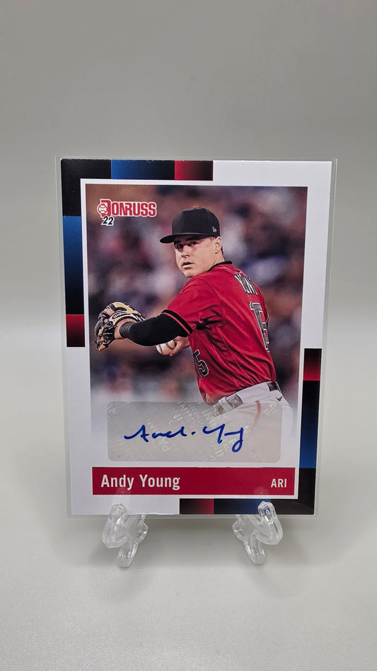 2022 Panini Donruss Baseball 1988 Retro Andy Young Auto Card #R88S-AY