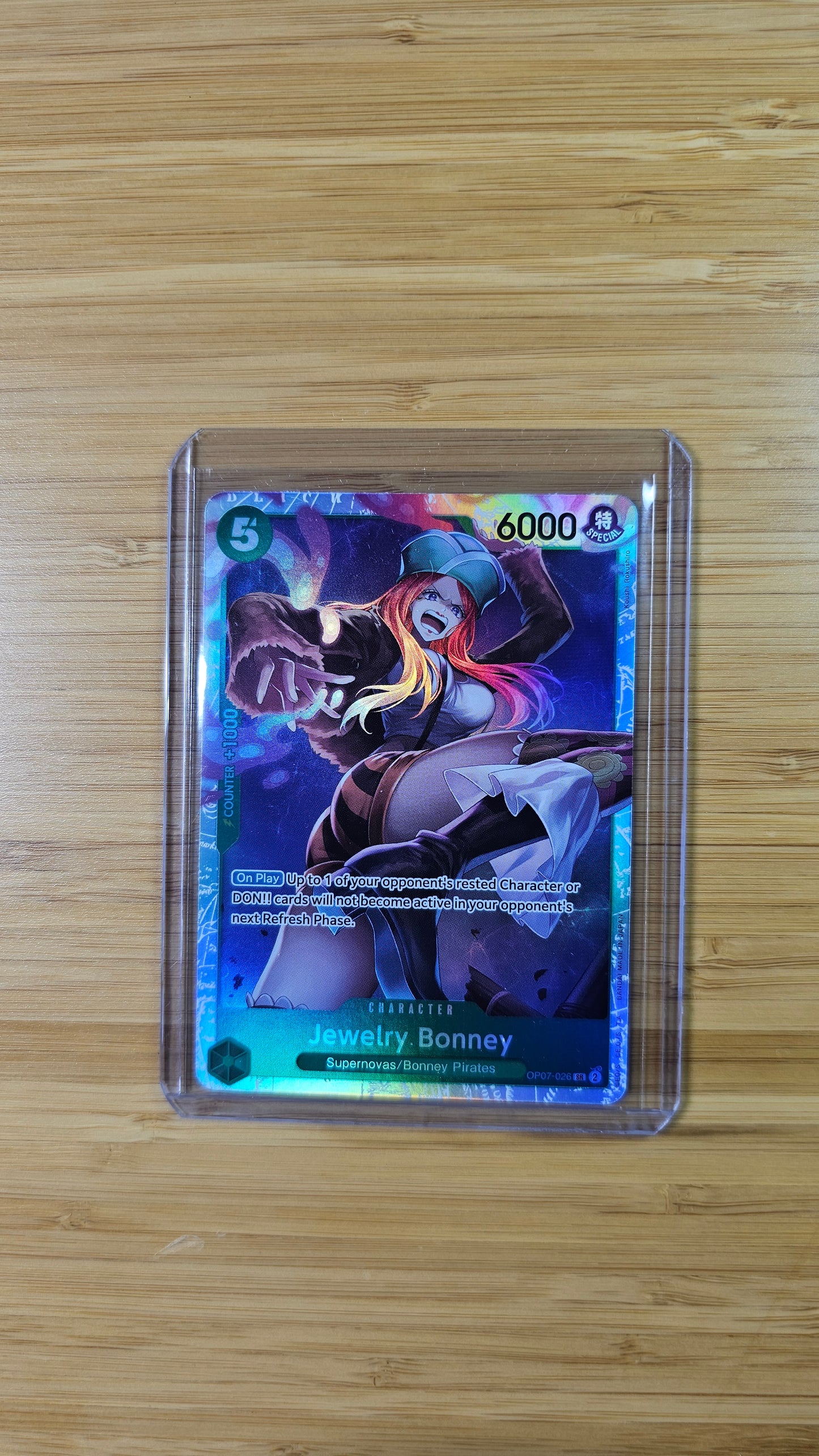 Jewelry Bonney OP07-026 SR One Piece TCG (500 Years in the Future set) English
