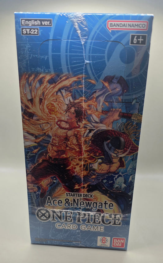 One Piece TCG Ace & Newgate Starter Deck ST22 Sealed Set (6 Decks)