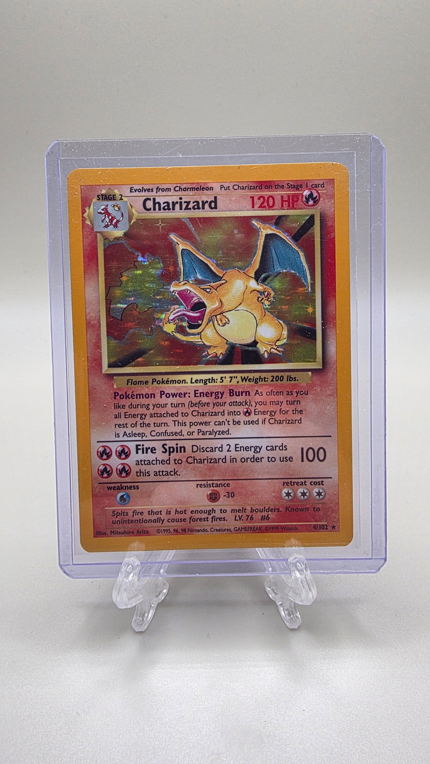 Charizard 4/102 Base Set 1999 Holo Rare Unlimited