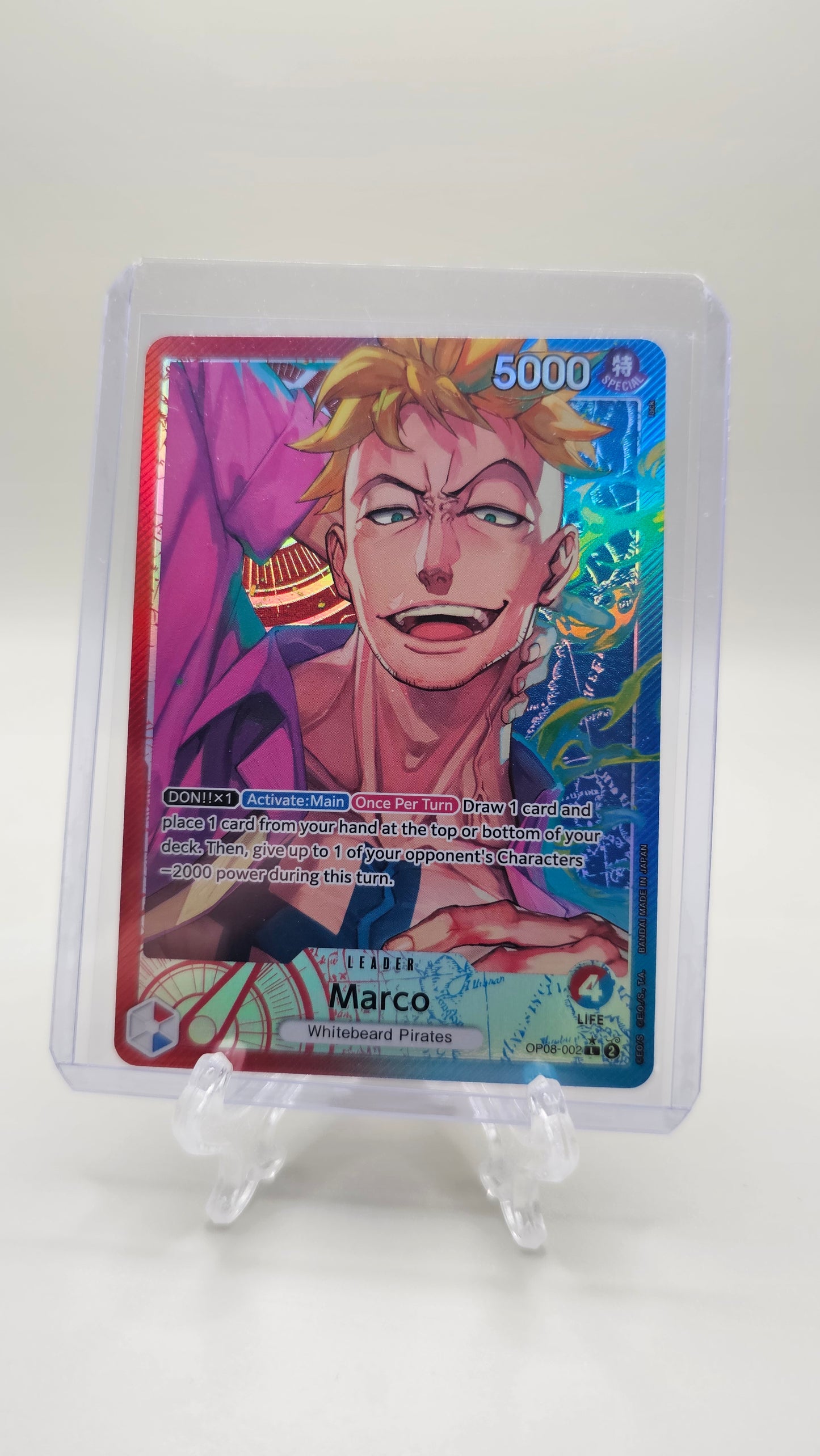 Marco OP08-002 L Alt Art One Piece TCG (Two Legends set) English