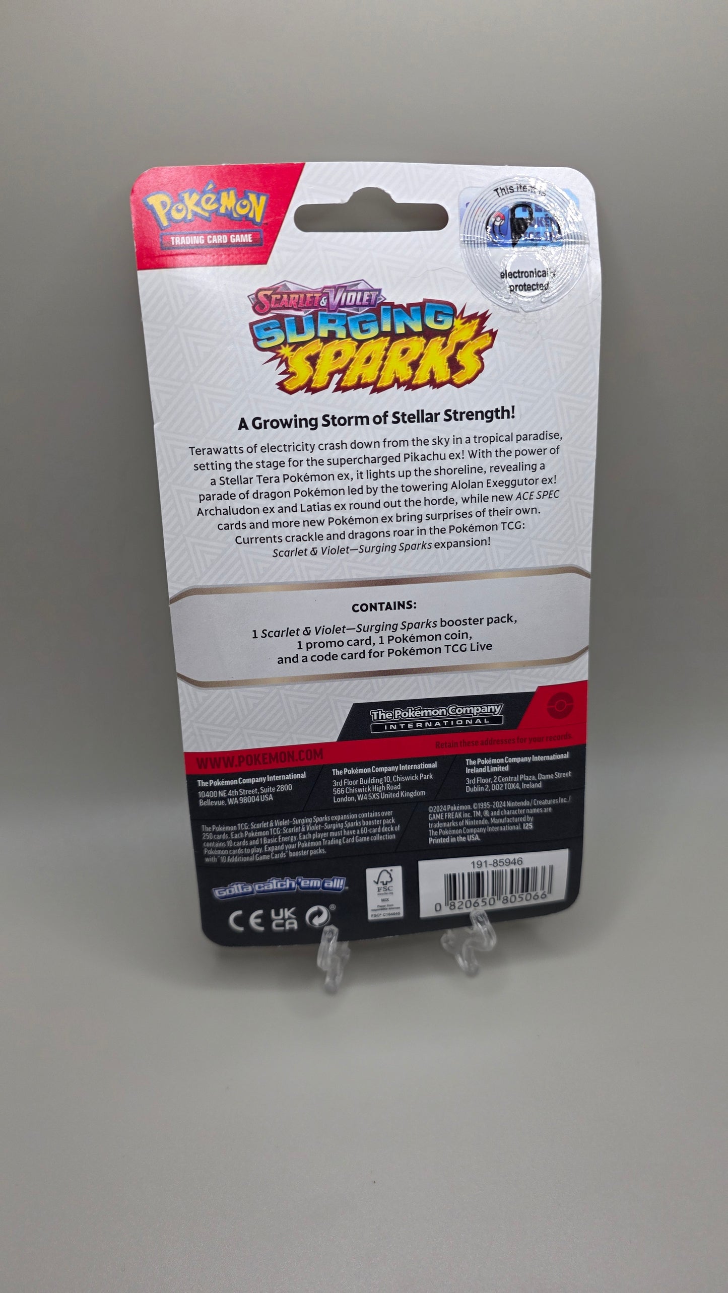 Pokémon TCG Surging Sparks S&V Pachirisu Promo Blister Pack Sealed