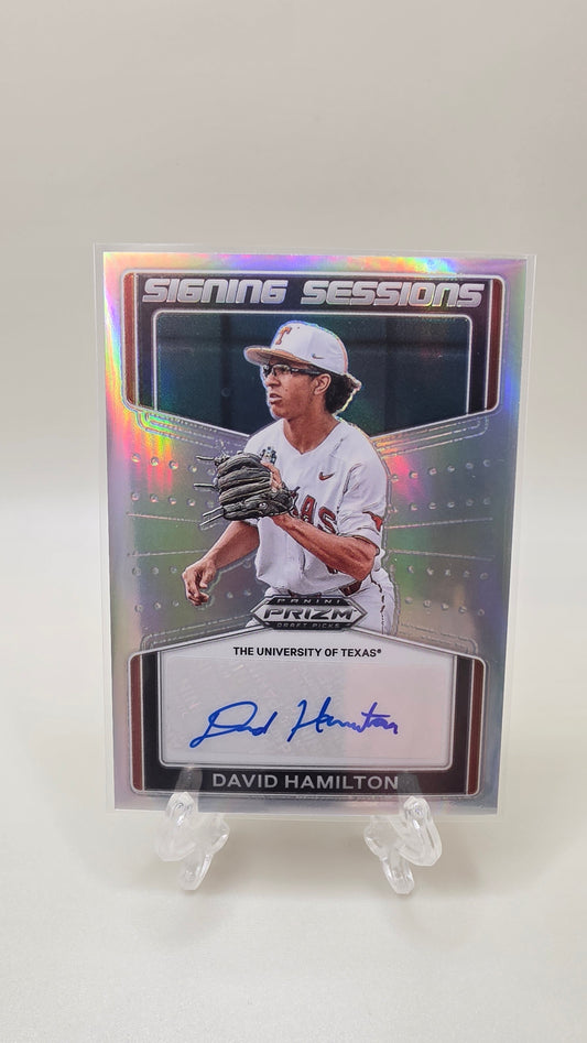 2022 Panini Prizm Signing Sessions David Hamilton Auto Card # SS-DH