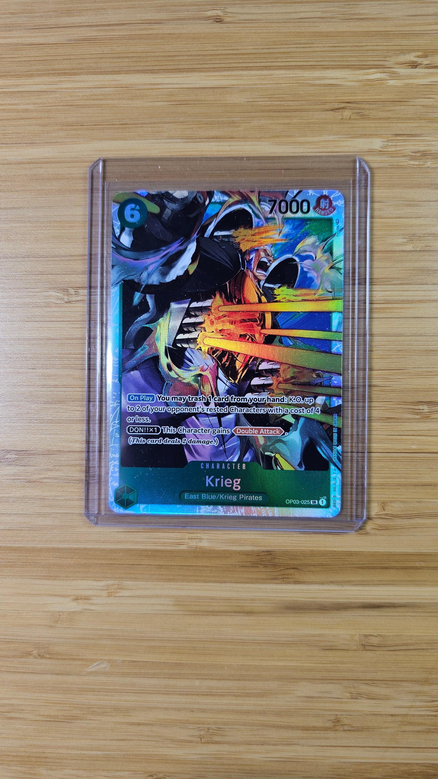 Krieg OP03-025 SR Alt Art One Piece TCG (Pillars of Strength set) English