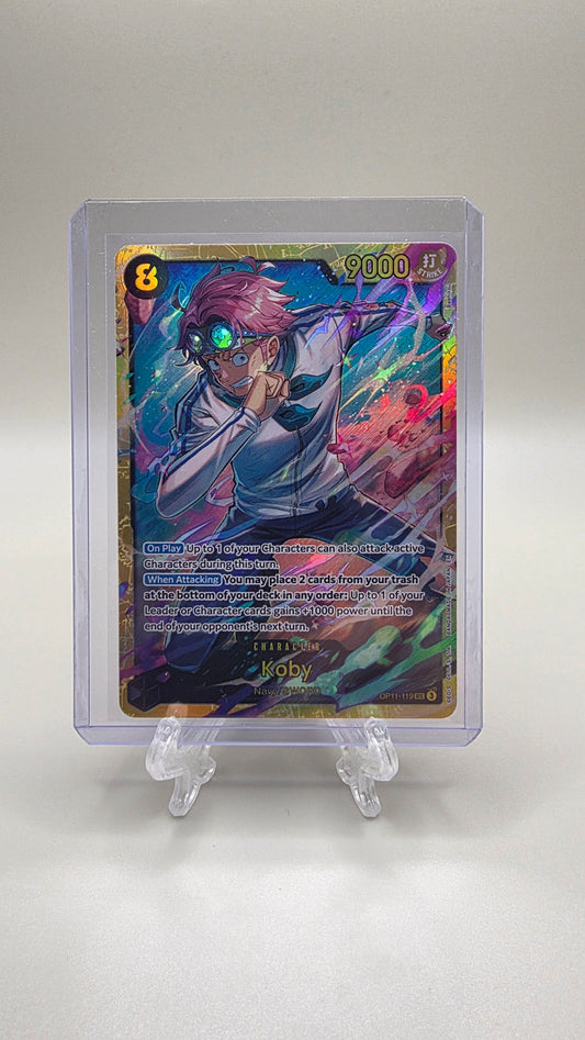 Koby OP11-119 SEC One Piece TCG (A Fist of Divine Speed Set) English