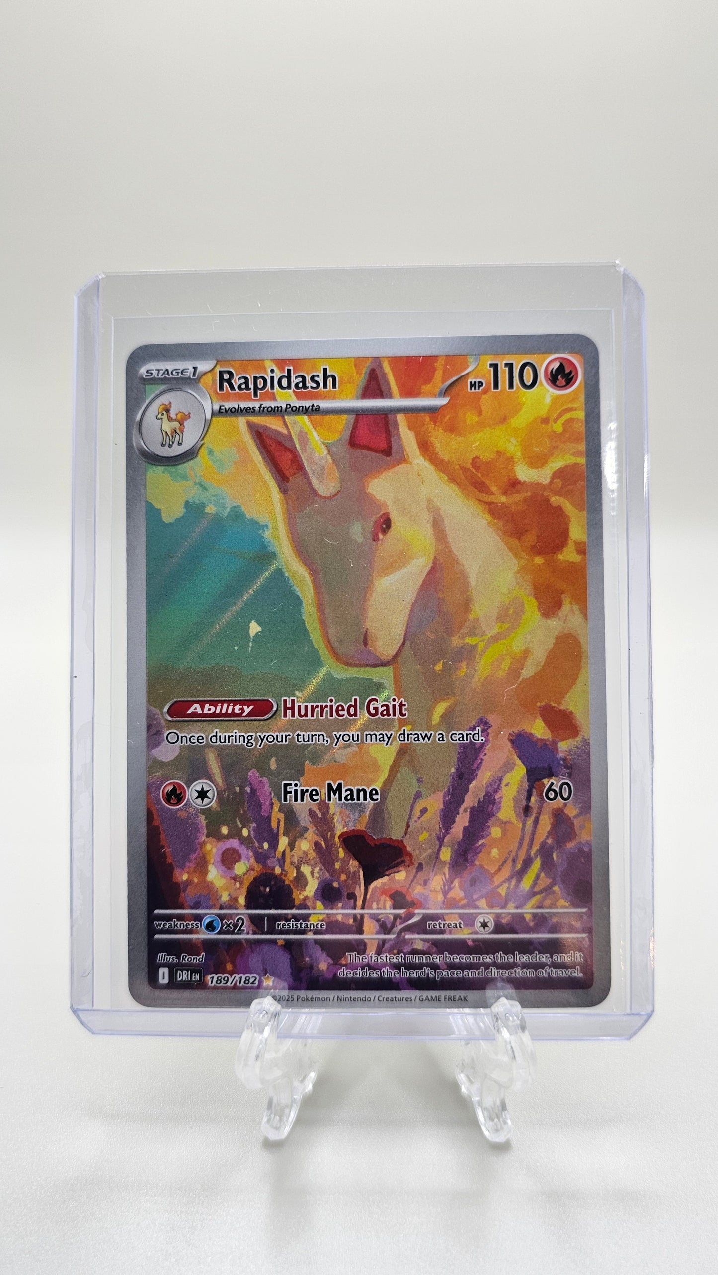 Rapidash 189/182 Sv10: Destined Rivals Pokémon IR