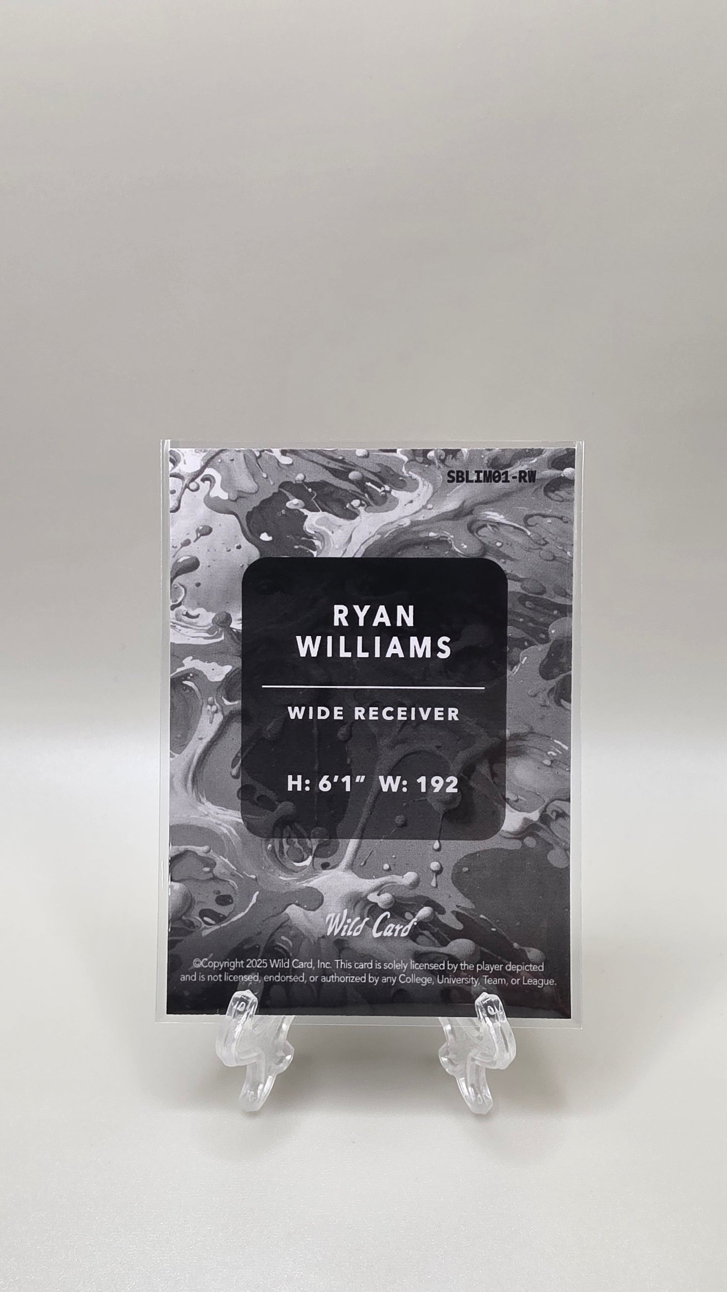 2025 Wild Card Splat Ryan Williams Green /8 #SBLIM01-RW