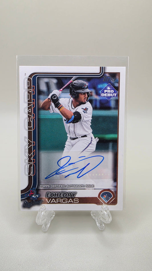 2025 Topps Pro Debut Echedry Vargas Base Auto #PD-155