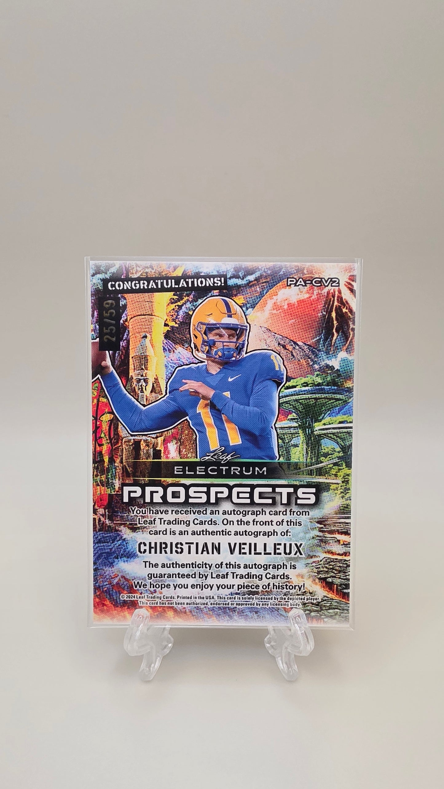 2024 Leaf Christian Veilleux Electrum Prospects /59 #PA-CV2
