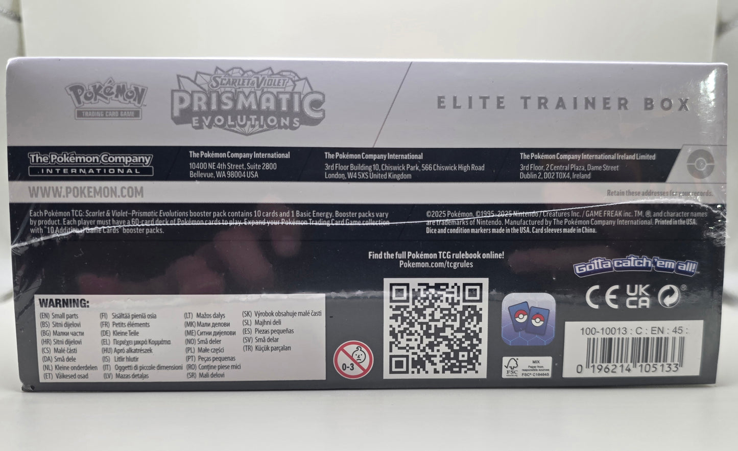 Pokemon TCG S&V Prismatic Evolutions ETB