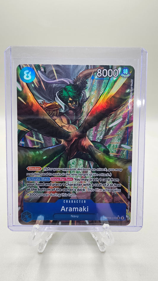 Aramaki OP06-043 SR⭐ Alt Art One Piece TCG (Wings of the Captain Set) English