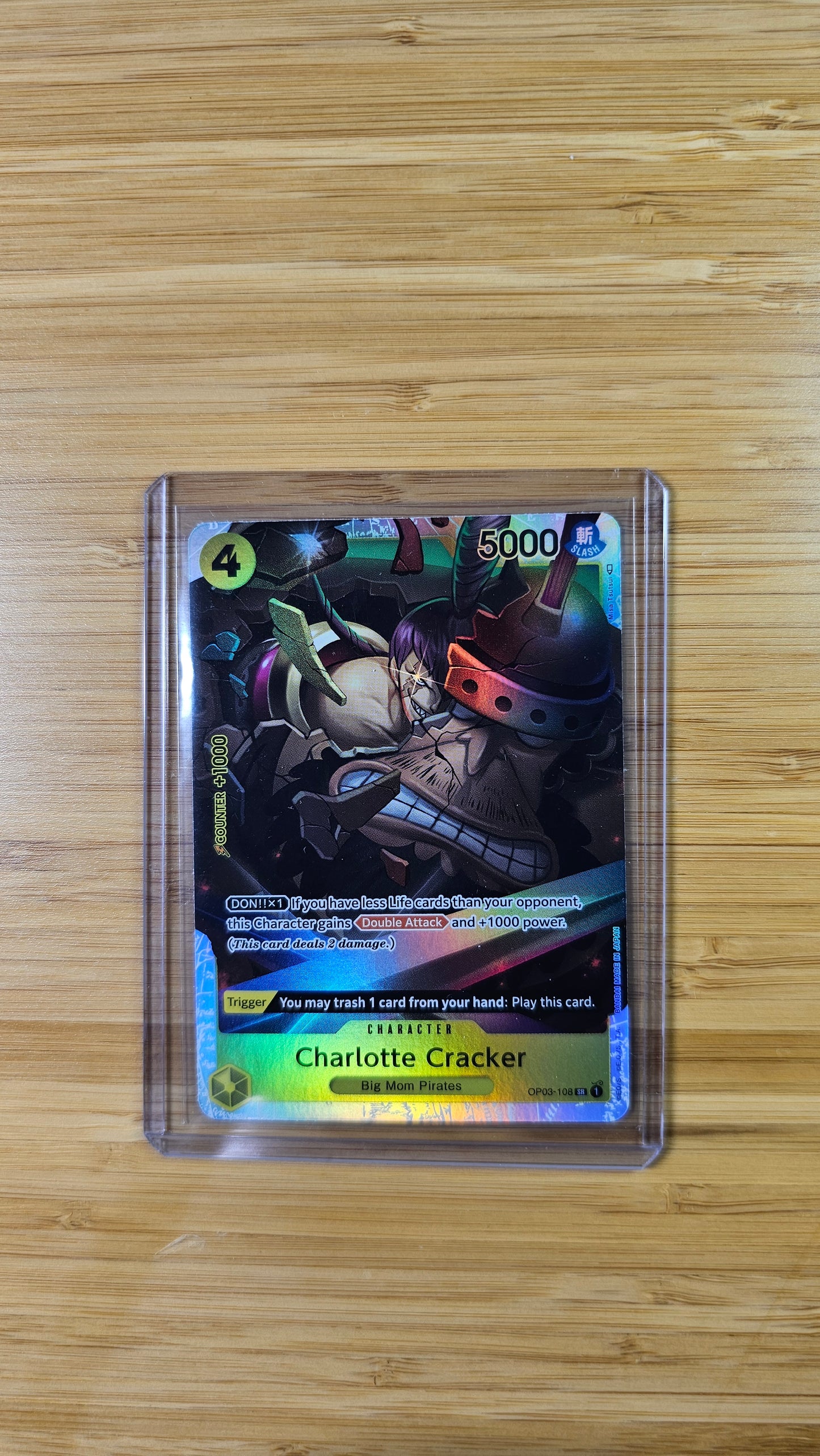 Charlotte Cracker OP03-108 R One Piece TCG (Pillars of Strength set) English