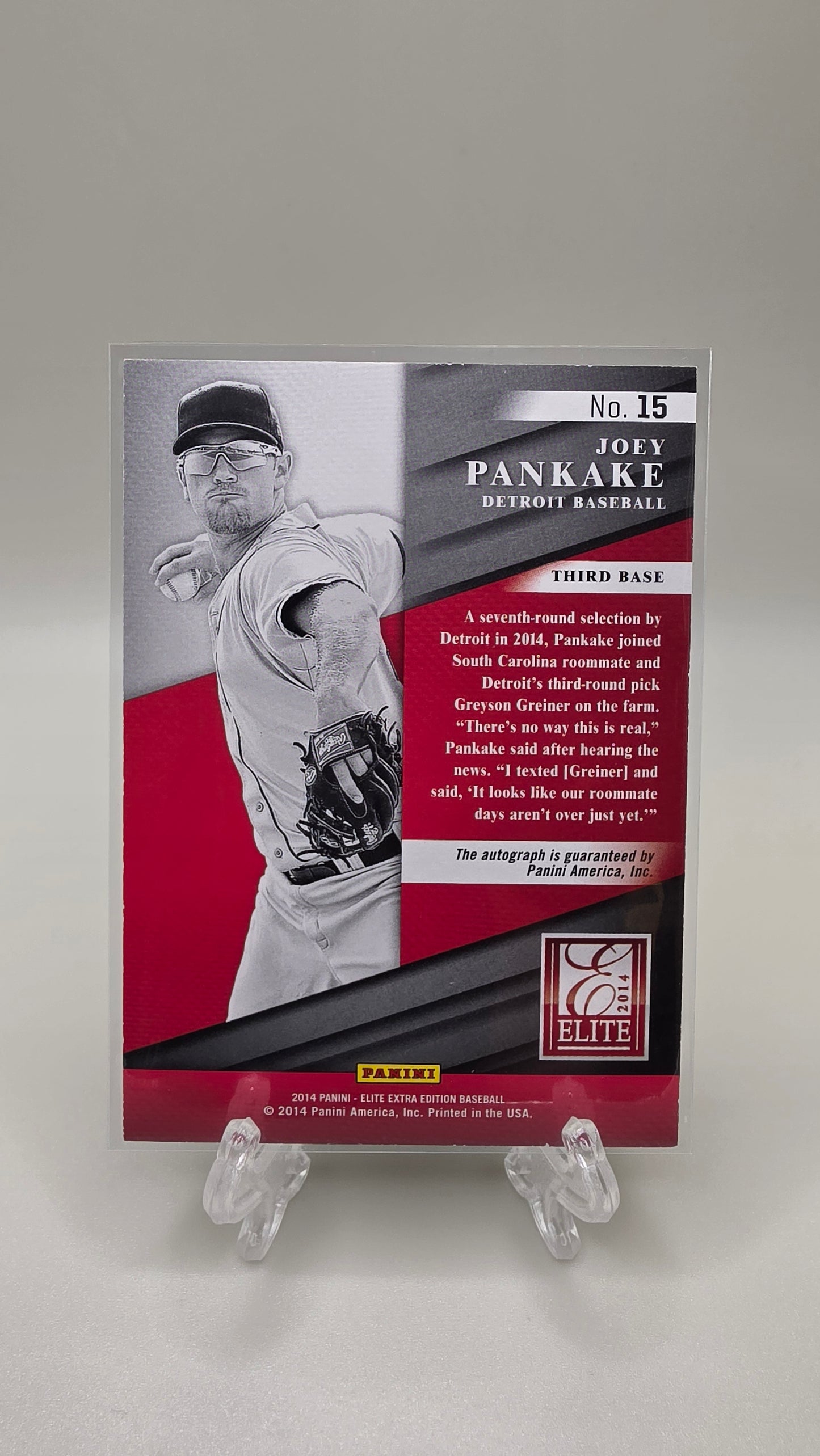 2014 Elite Extra Edition Joey Pankake Elite Series Auto /99 #15