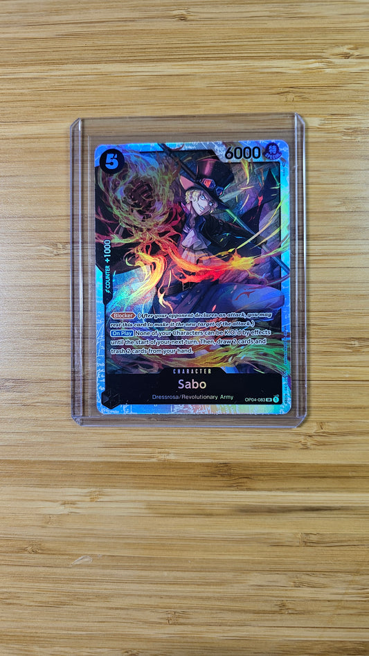 Sabo OP04-083 SR Alt Art One Piece TCG (Kingdoms of Intrigue set) English