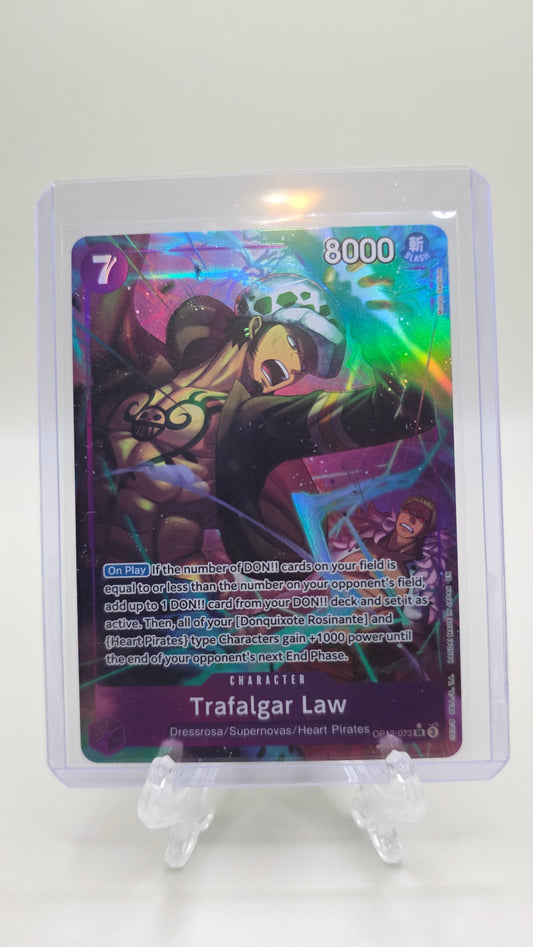 Trafalgar Law OP12-073 SR⭐ Alt Art One Piece TCG (Legacy of the Master set) English