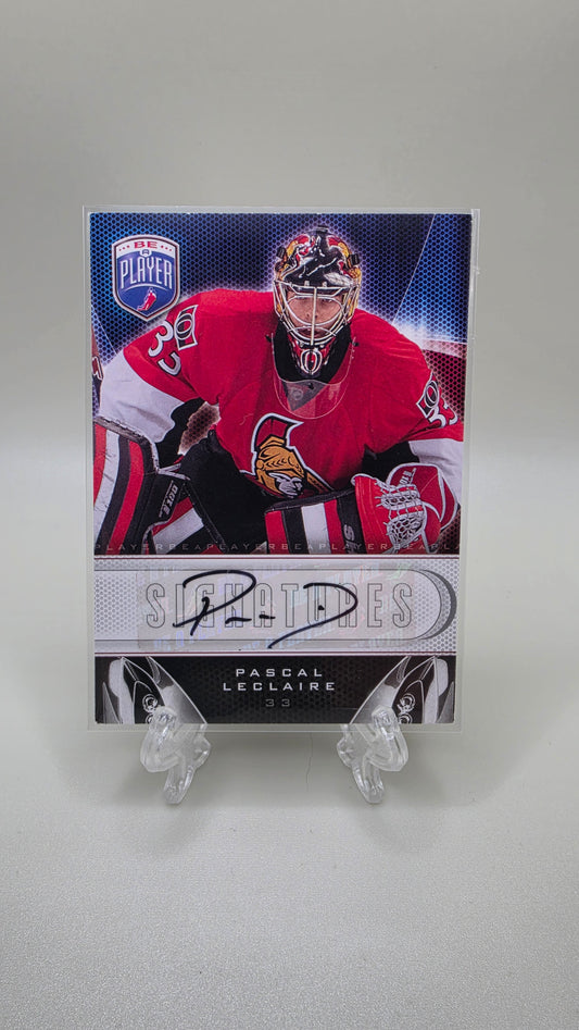 2009-10 Upper Deck Be a Player Pascal Leclair Signatures Auto Card #S-PL