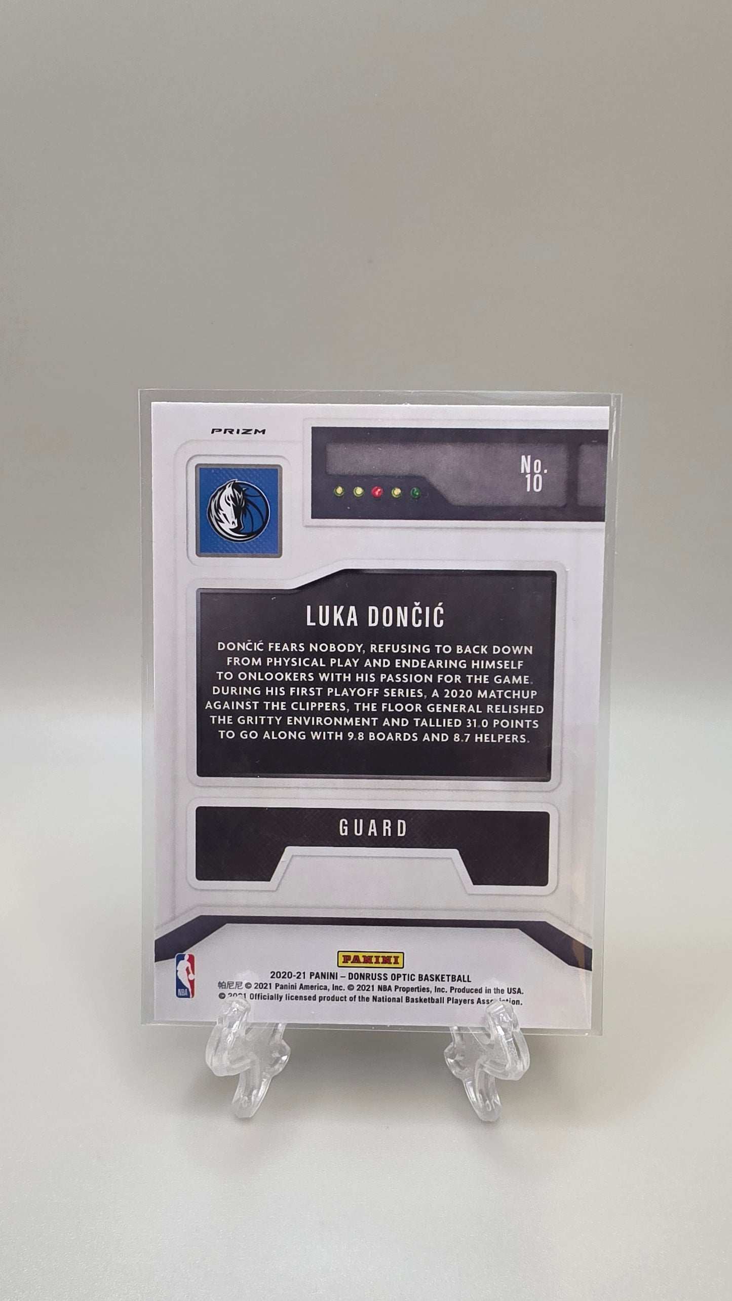 2020-21 Donruss Optic Luka Doncic T-Minus #10