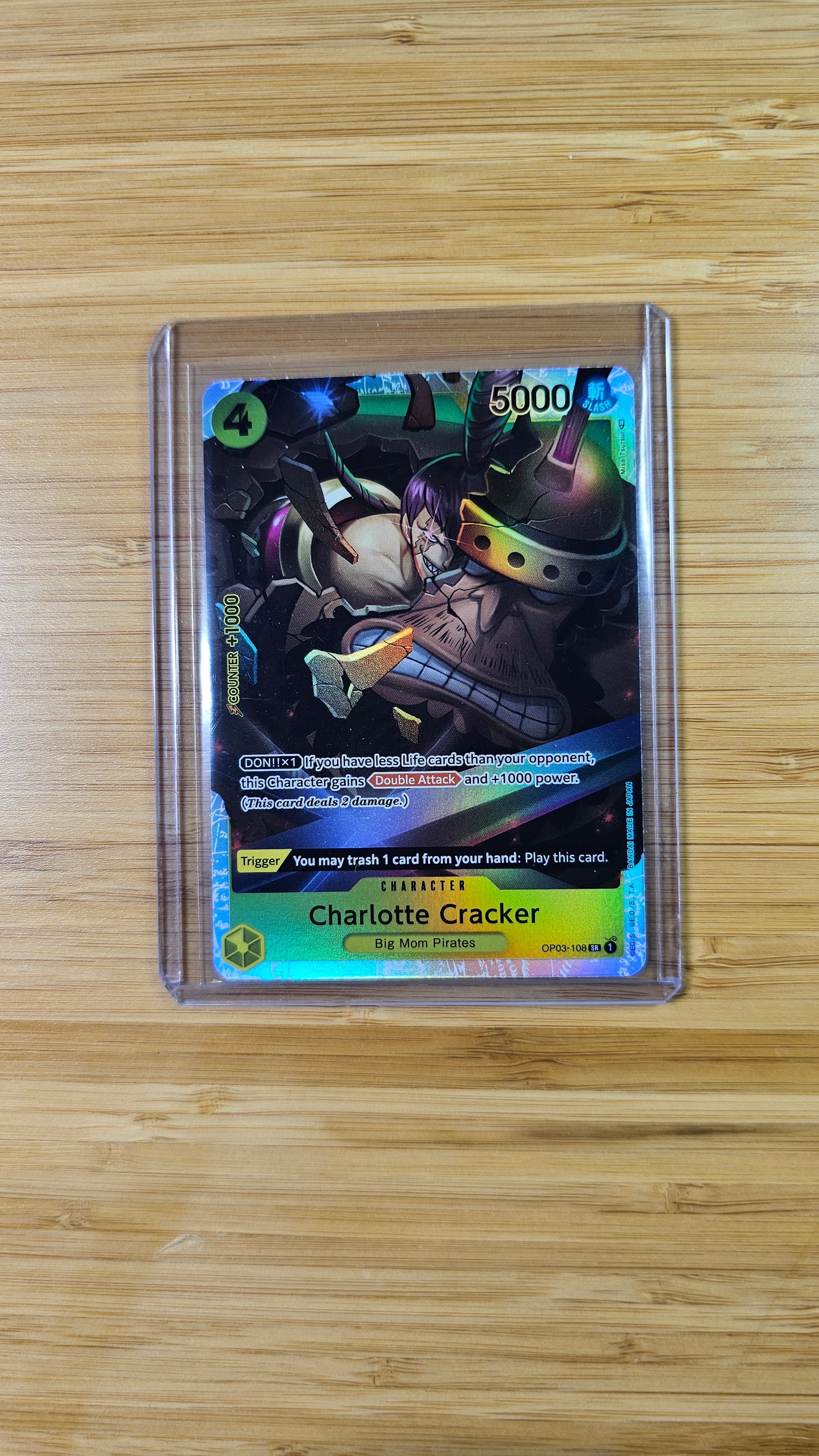 Charlotte Cracker OP03-108 R One Piece TCG (Pillars of Strength set) English