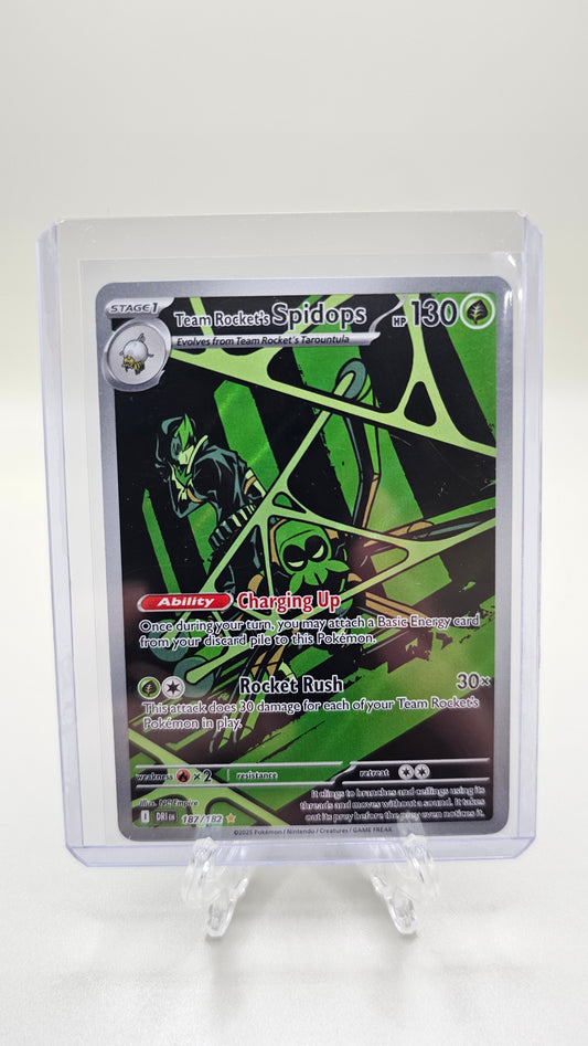 Team Rocket’s Spidops – 187/182 – SV10: Destined Rivals (Illustration Rare Holo)