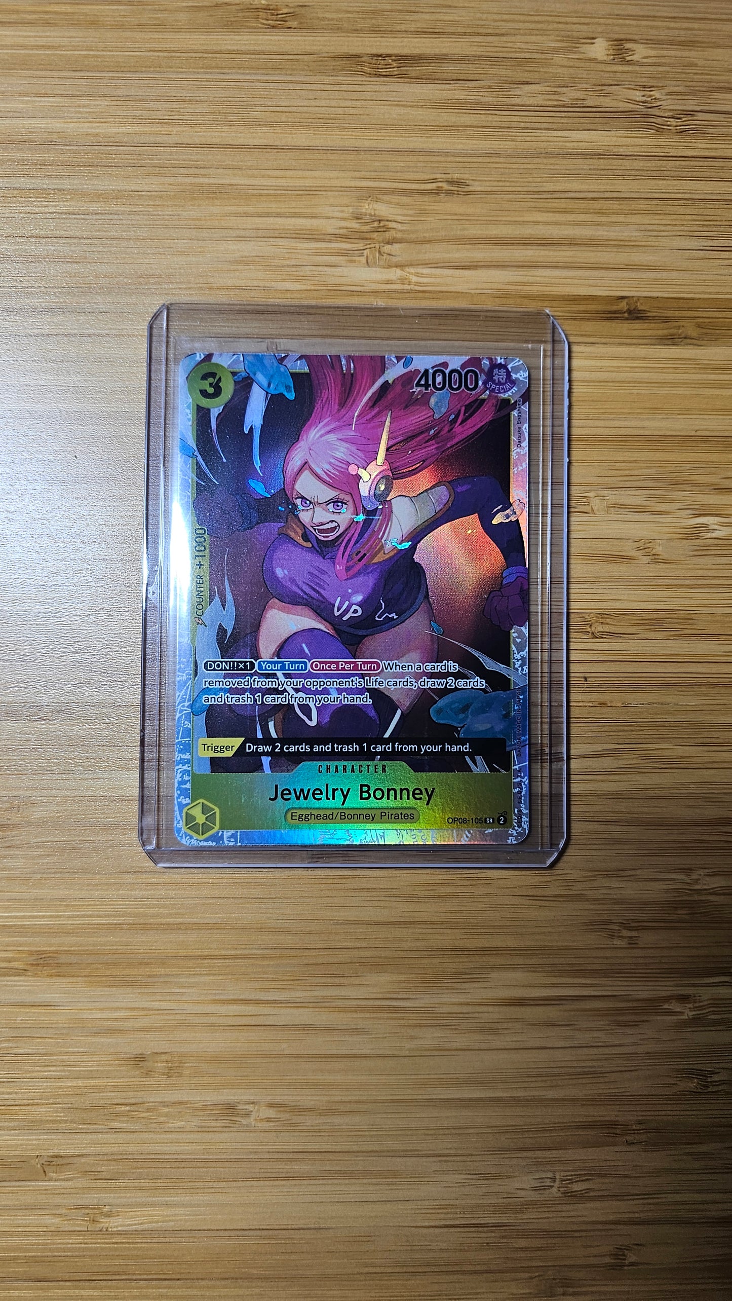 Jewelry Bonney OP08-105 SR One Piece TCG (Two Legends set) English