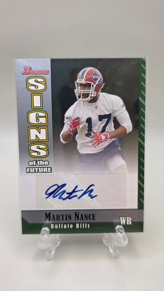 2006 Bowman Martin Nance Signs of the Future Auto #SF-MN