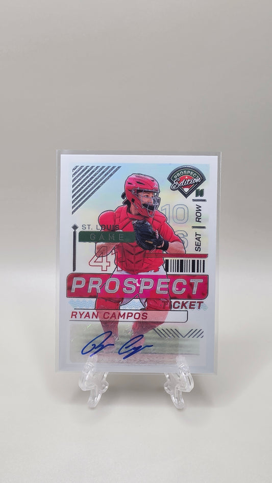 2024 Panini Prospect Edition Ryan Campos Auto Card # 100