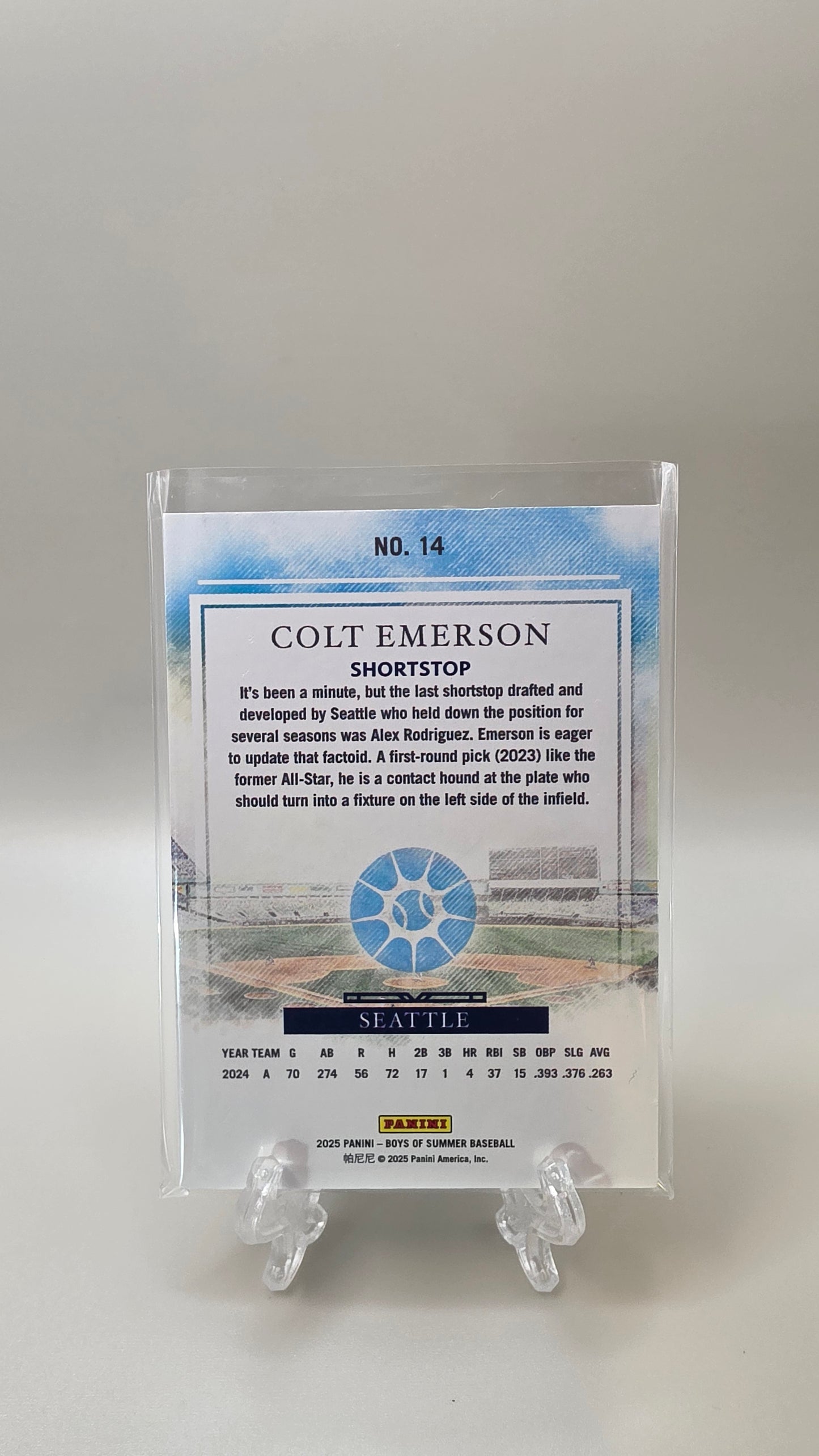 2025 Panini Boys of the Summer Colt Emerson RC /249 #14