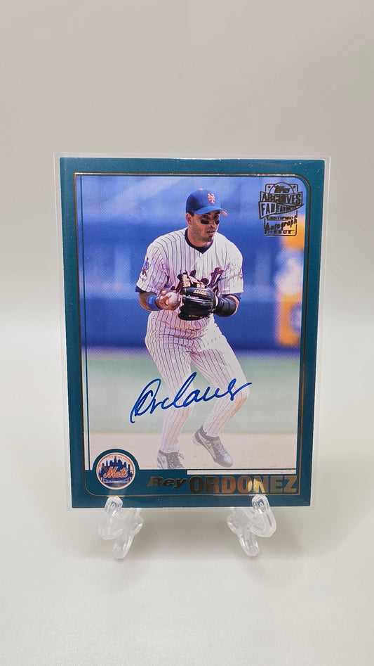 2019 Topps Baseball Rey Ordonez Autograph Card # FFA-RO
