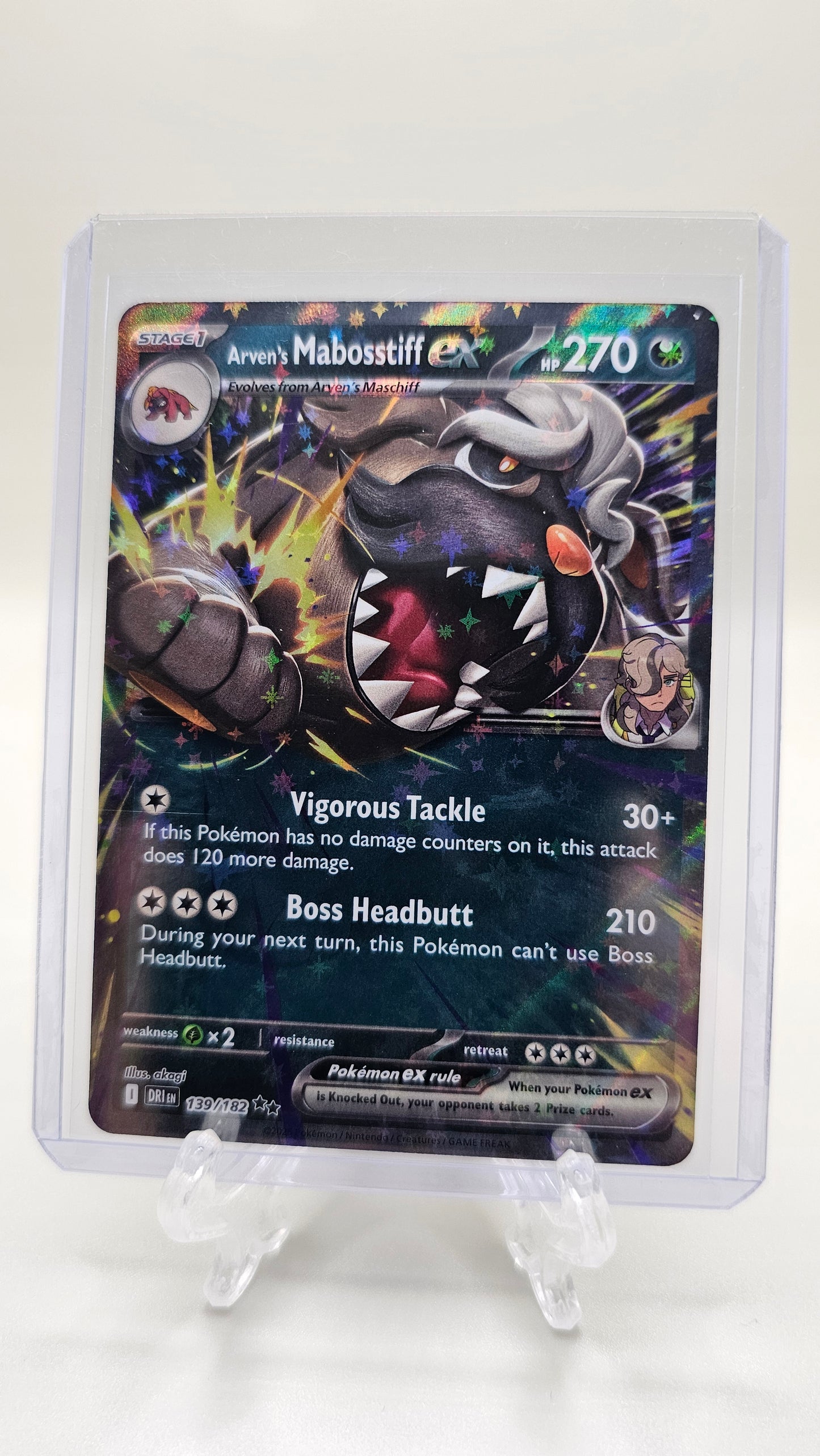 Arven’s Mabosstiff ex – 139/182 – SV10: Destined Rivals (Double Rare Holo)
