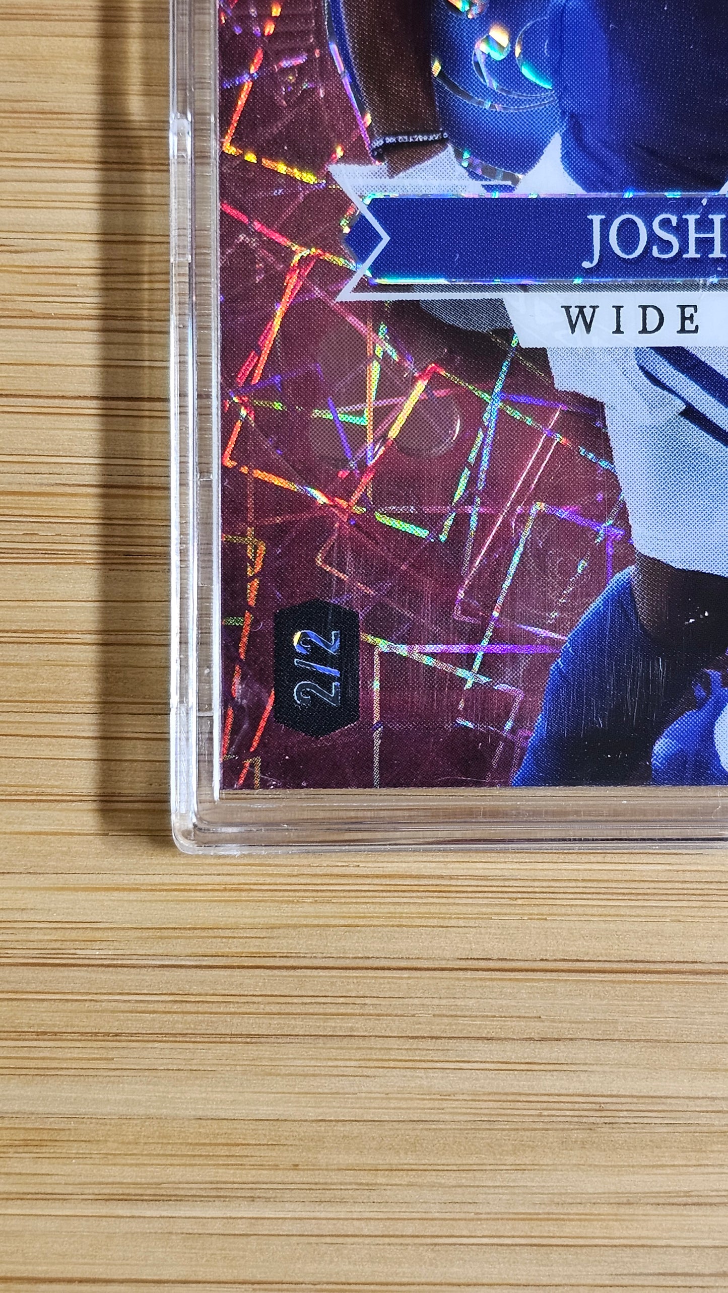 Josh Downs 2023 Wild Card 5 Card Draw Ace of Clubs 2/2