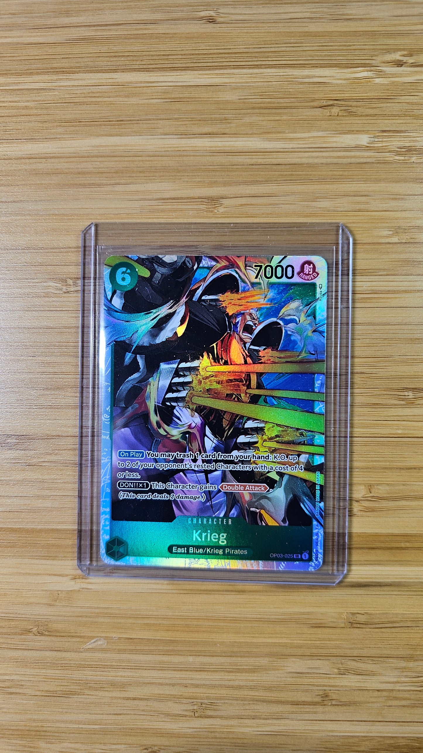 Krieg OP03-025 SR Alt Art One Piece TCG (Pillars of Strength set) English