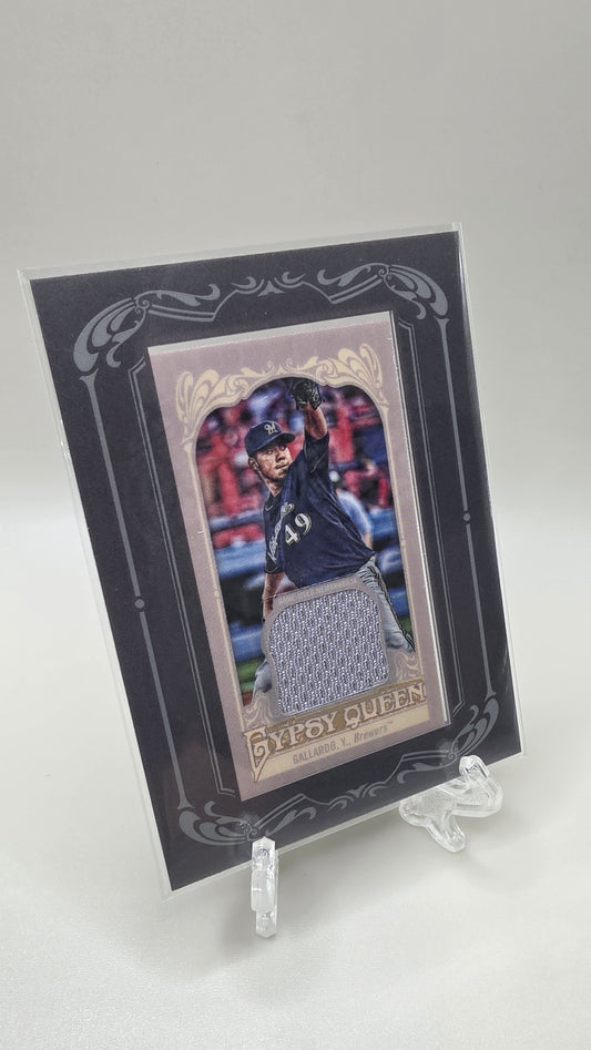 2012 Gypsy Queen Yovani Gallardo Framed Relic #GQMR-YG