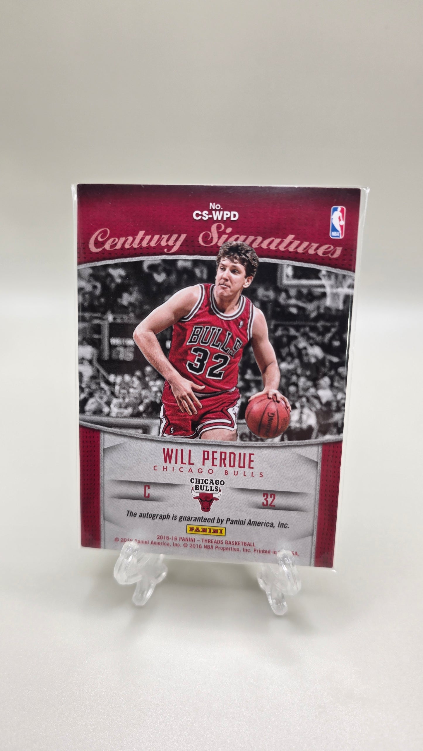 2015-16 Panini Threads Century Signatures Will Purdue Auto # /199 Card # CS-WPD