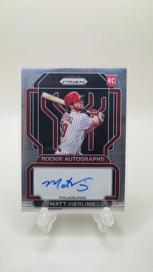 2022 Panini Prizm Matt Vierling Rookie Autographs #RA-MV