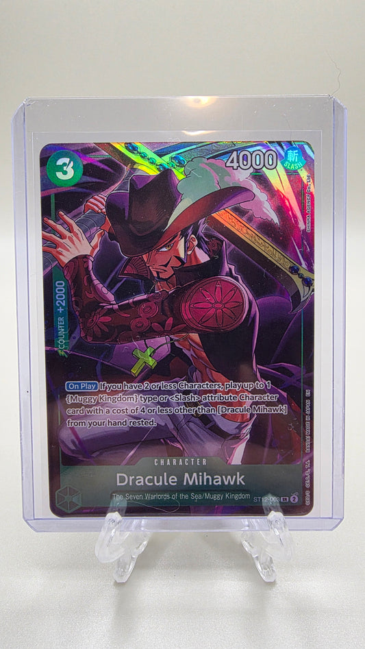Dracule Mihawk ST12-003 SR Alt Art One Piece TCG Promo (Starter Deck ST12) English