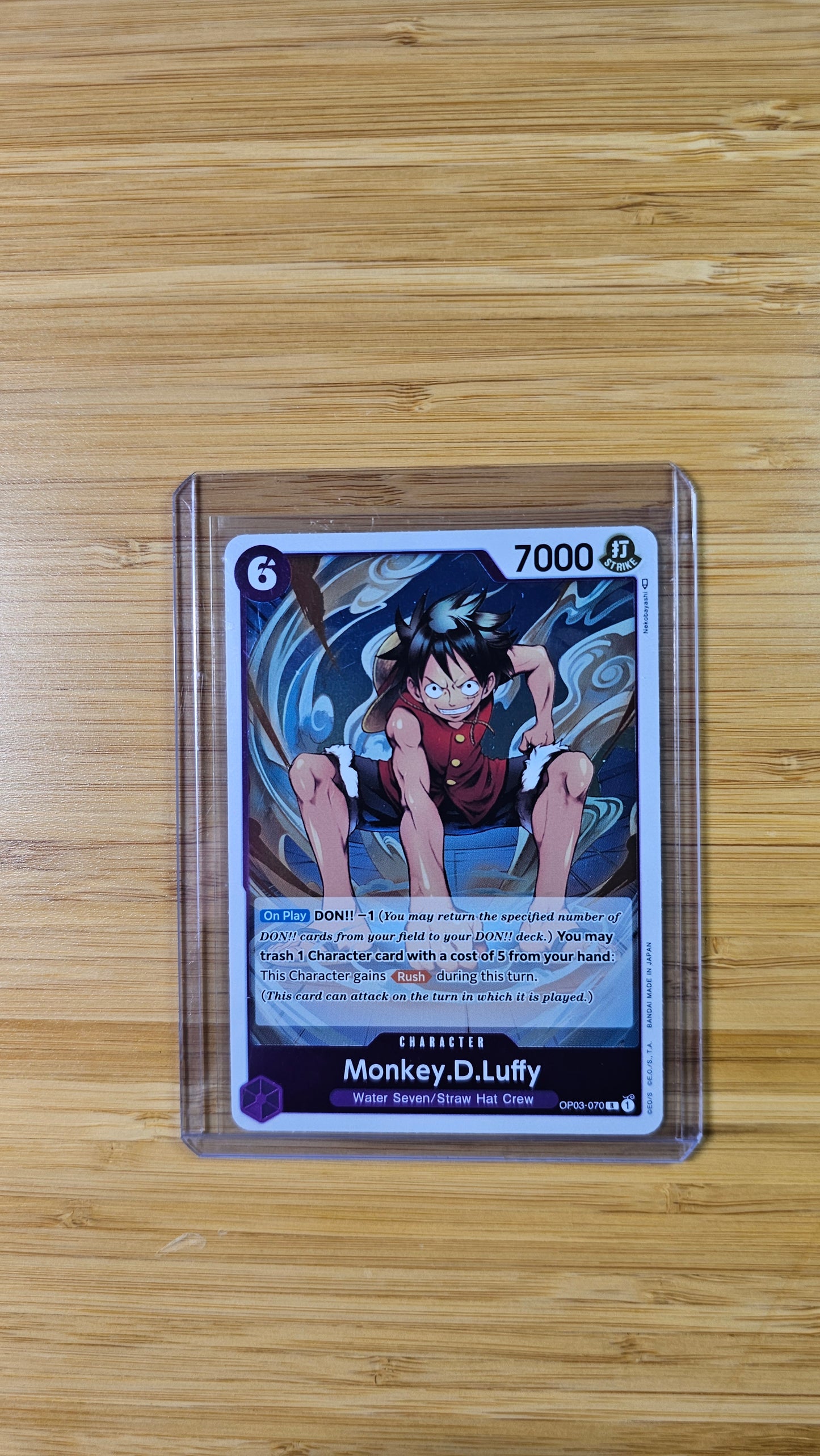 Monkey.D.Luffy OP03-070 R One Piece TCG (Pillars of Strength set) English