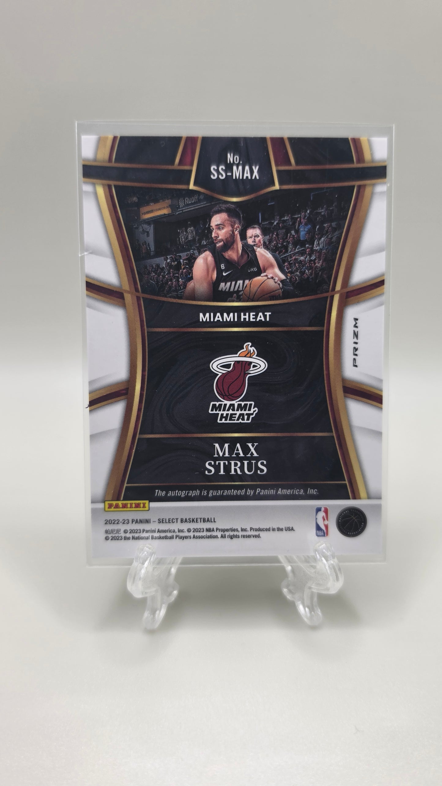 2022-23 Select Signature Selections Max Strus Auto Card #SS-MAX