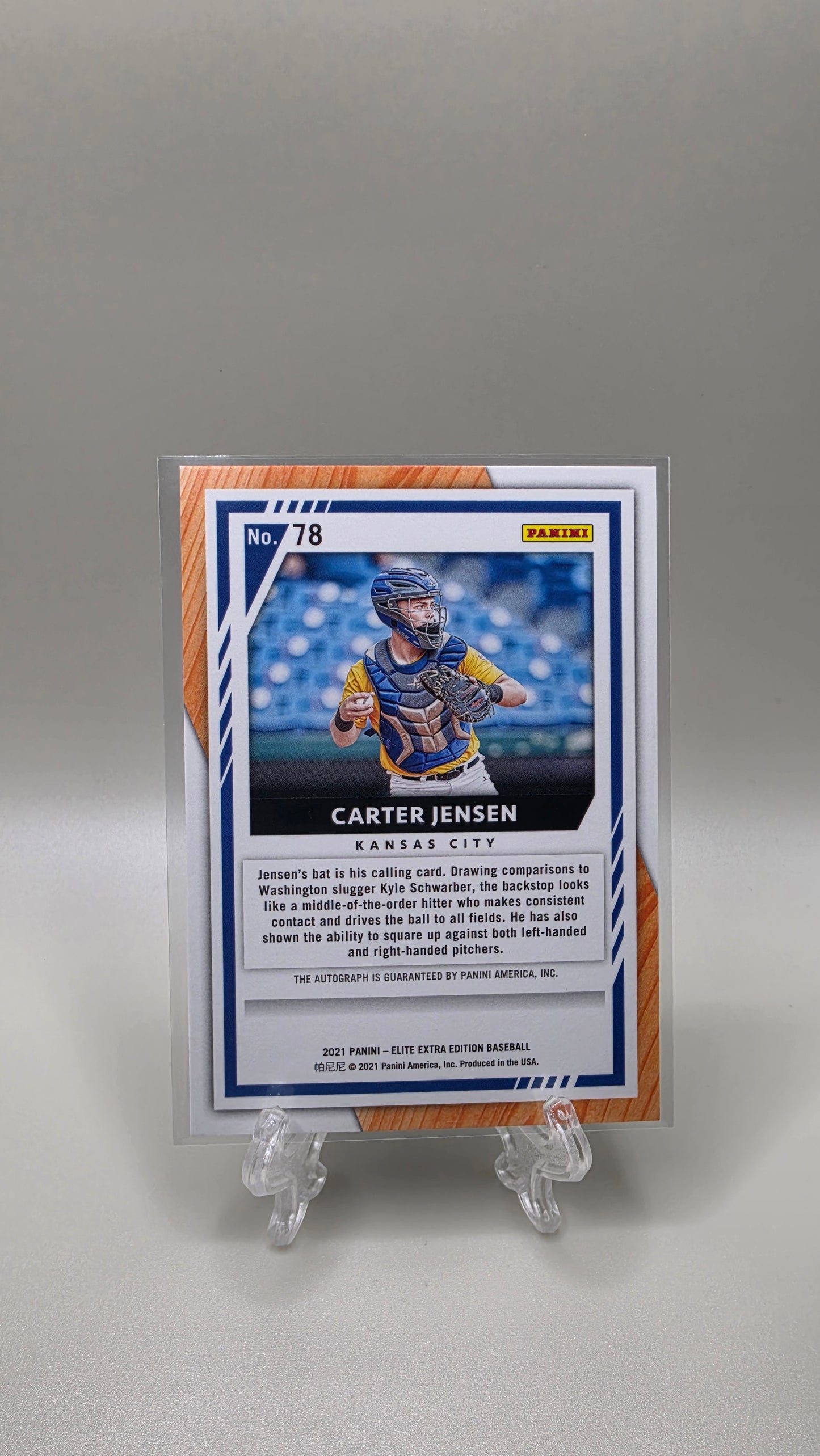2021 Panini Elite Extra Edition Carter Jensen Auto Card # 78
