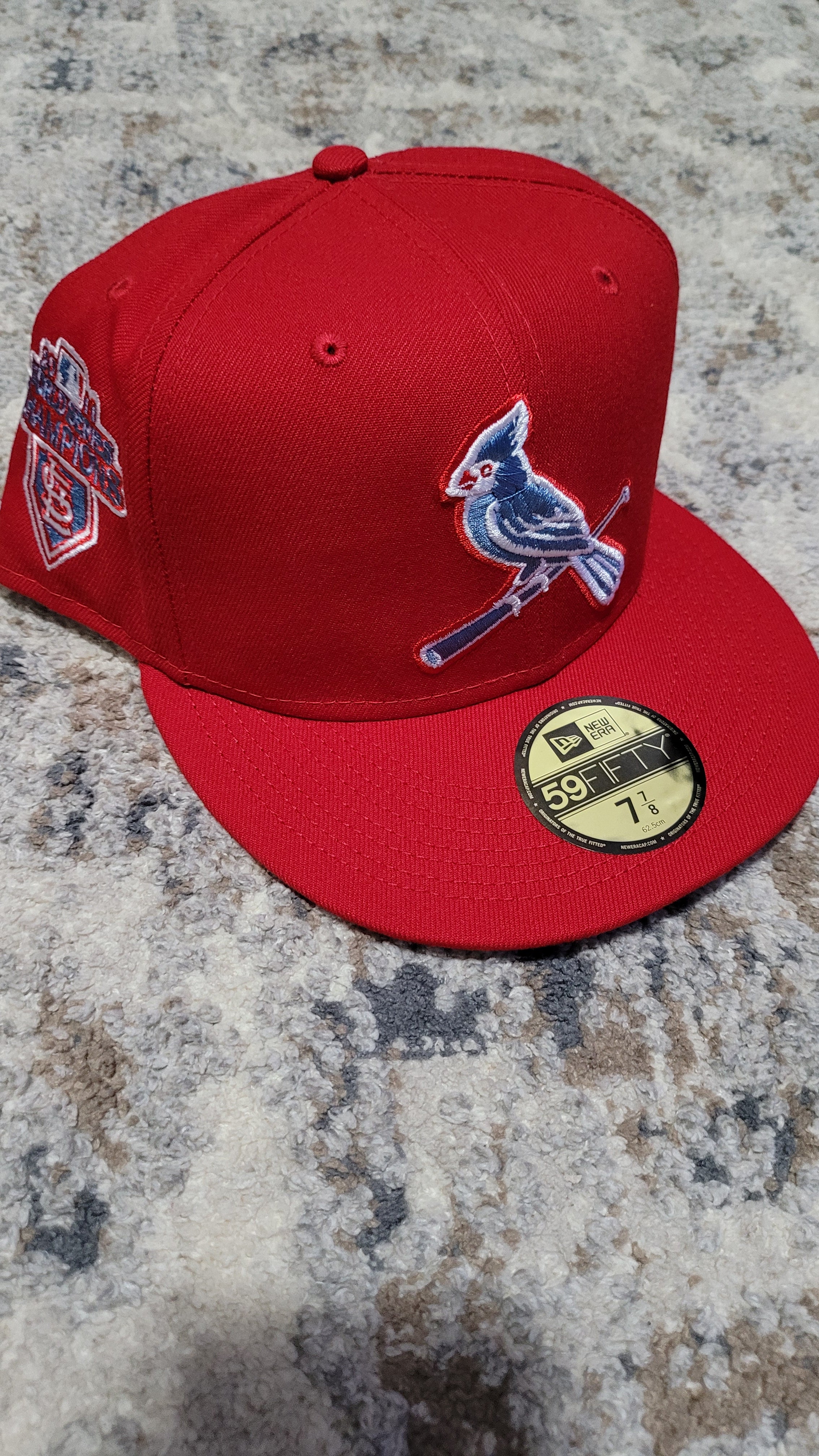 New Era St. Louis Cardinals 2011 World Series 59FIFTY Men's Fitted Hat Off White Off White-Red / 7 3/4