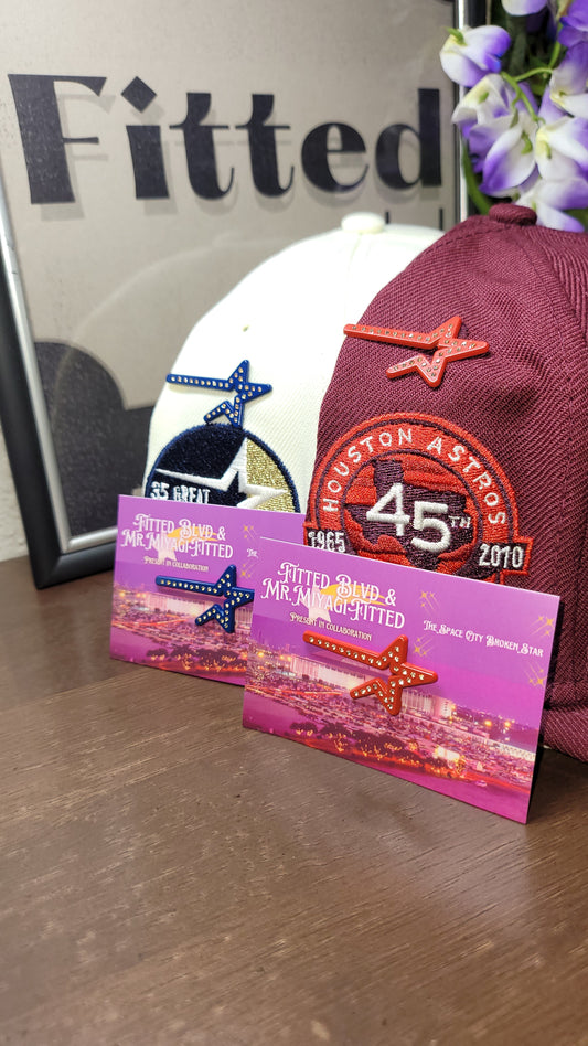 The Space City Broken Star Pin