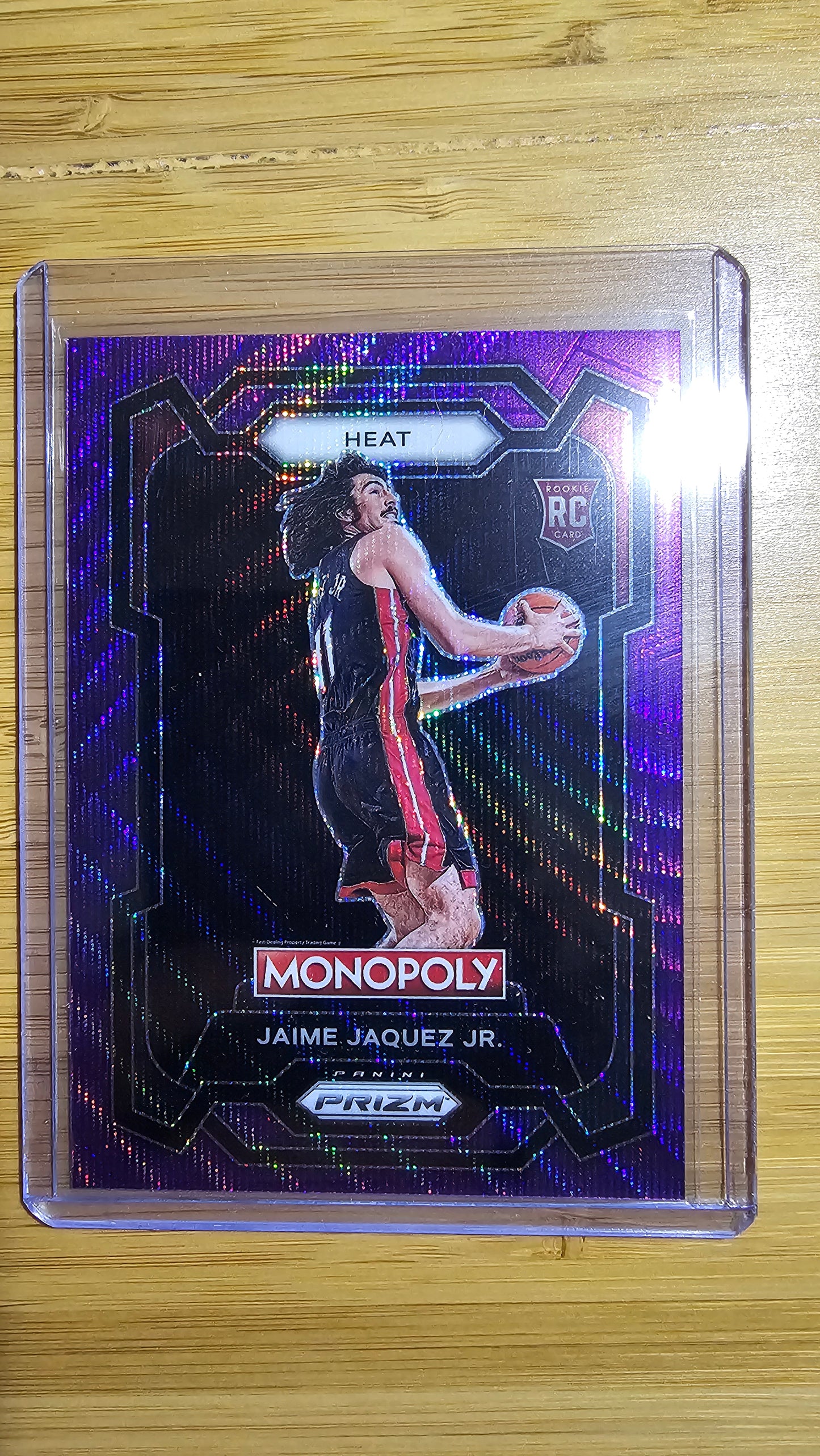 2023 Panini Prizm Monopoly Basketball Jaimes Jaques Jr. - RC Purple Prizm -(Miami Heat)