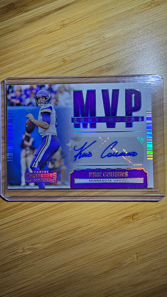 2020 Panini Contenders Football Kirk Cousins - Minnesota Vikings - Autographed MVP Contenders