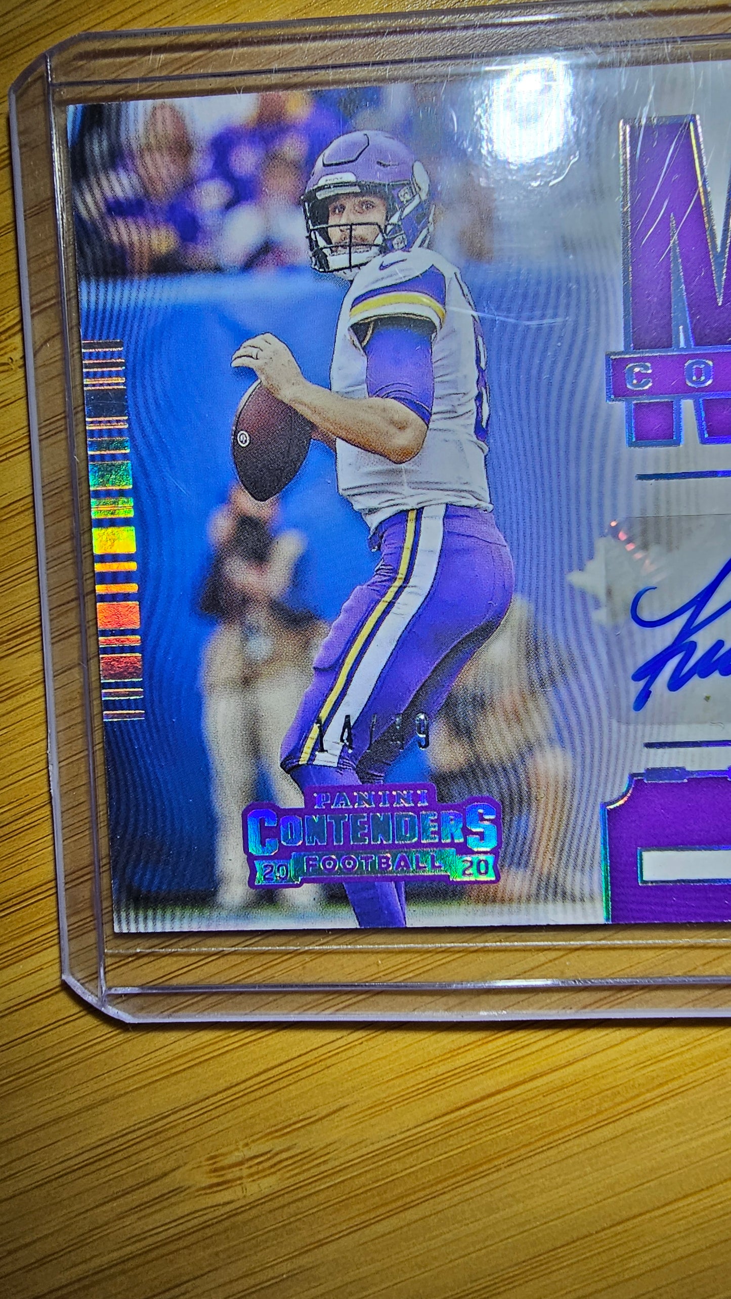 2020 Panini Contenders Football Kirk Cousins - Autographed MVP Contenders- Minnesota Vikings